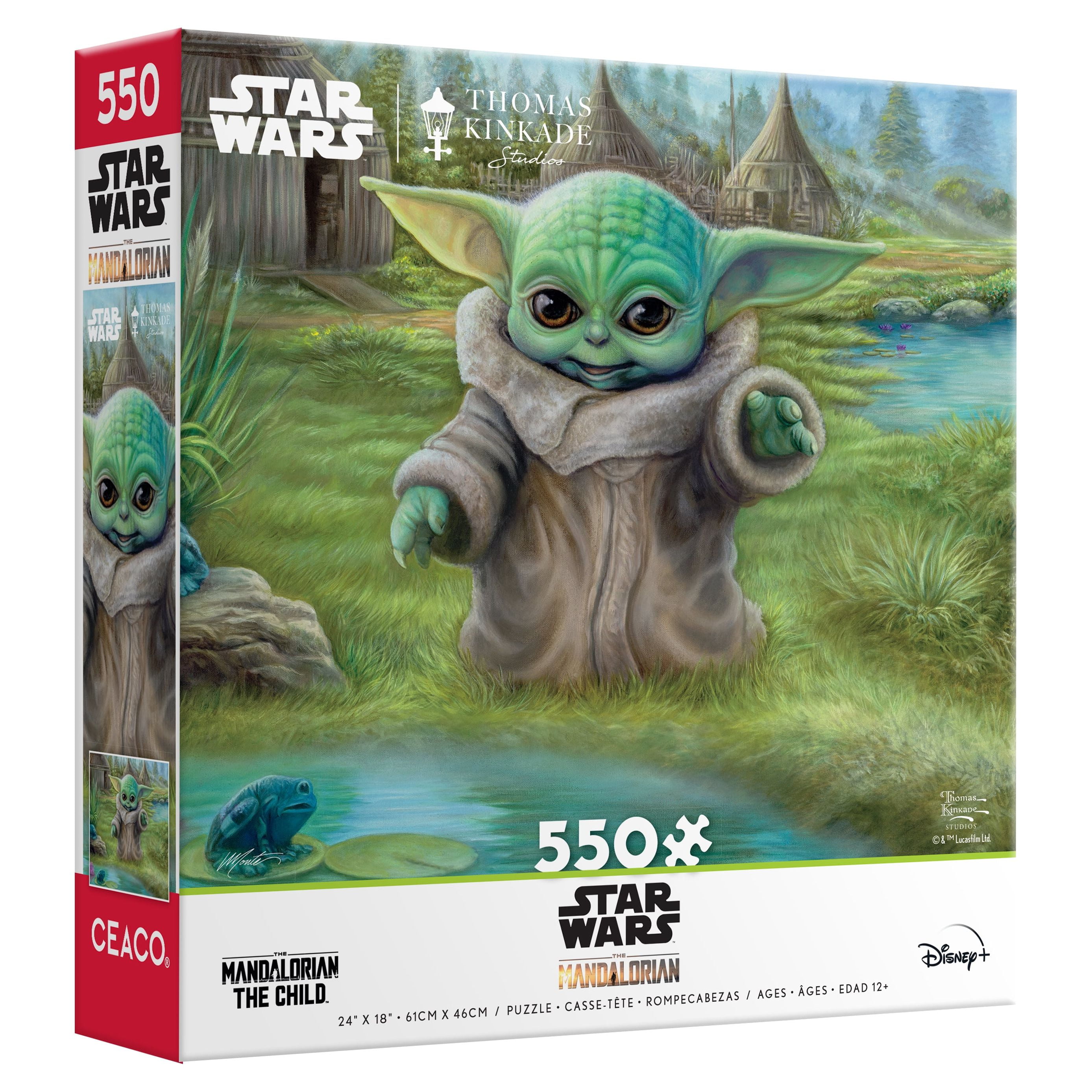 Ceaco Thomas Kinkade Star Wars Mandalorian Childs Play 550 Piece