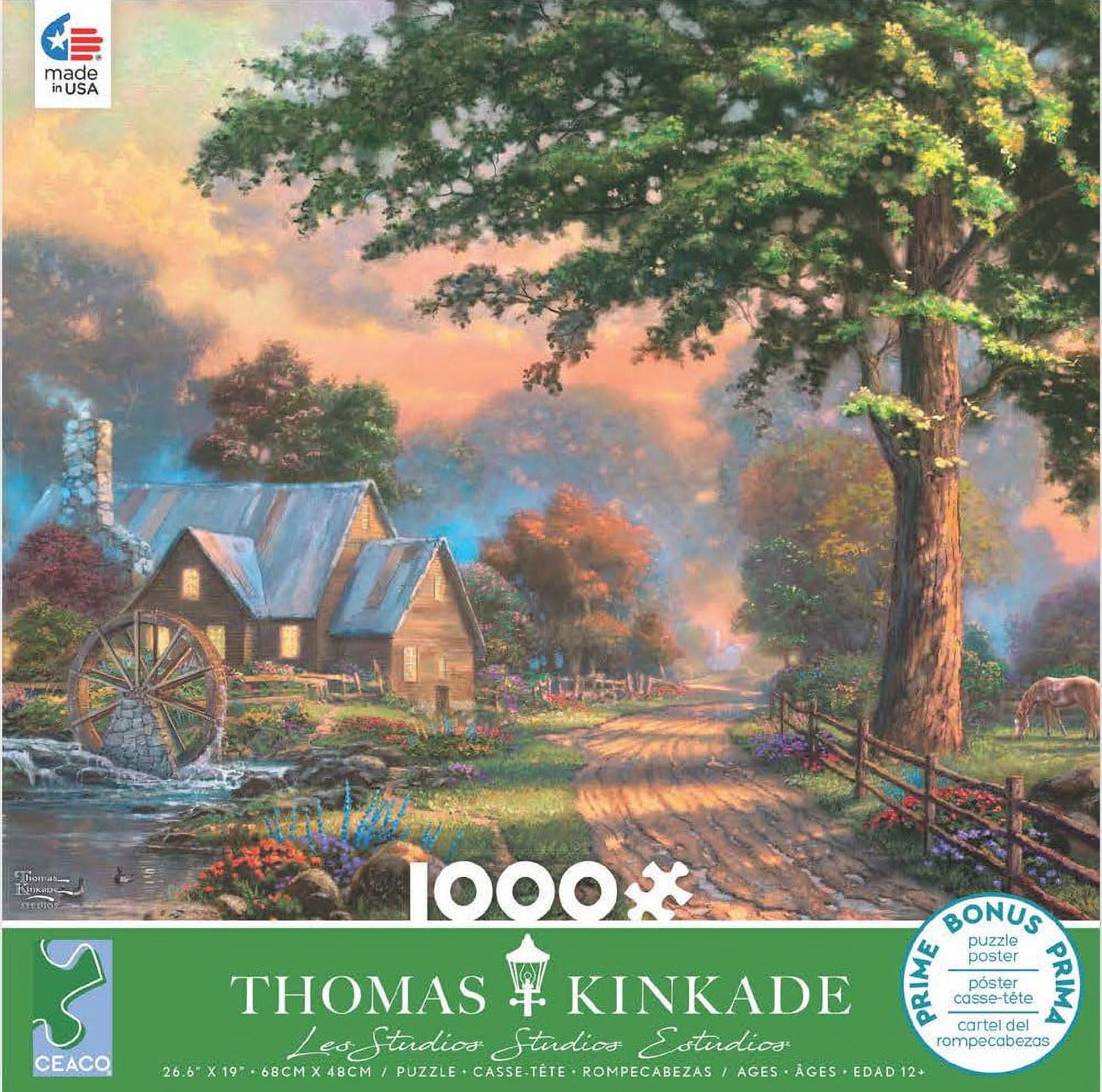 Ceaco Thomas Kinkade 1000 Piece Jigsaw Puzzle - Simpler Times II ...
