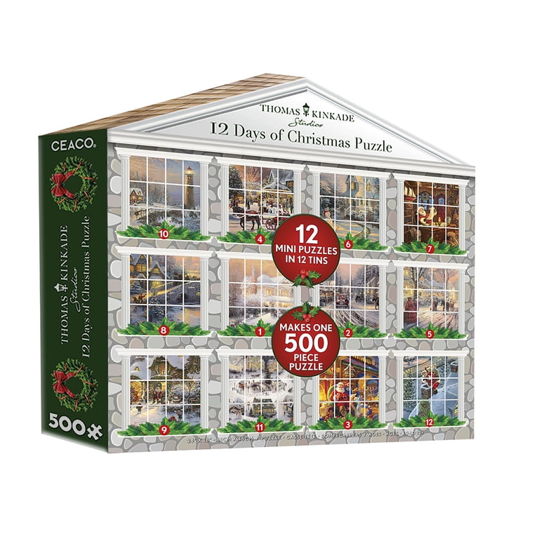 Ceaco Thomas Kinkade 12 Days to Christmas Countdown 12 In 1