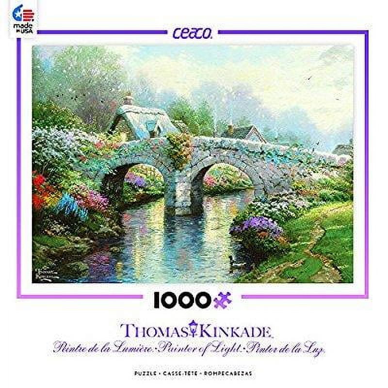 Ceaco Thomas Kinkade Blossom Bridge Puzzle, 1000 Piece