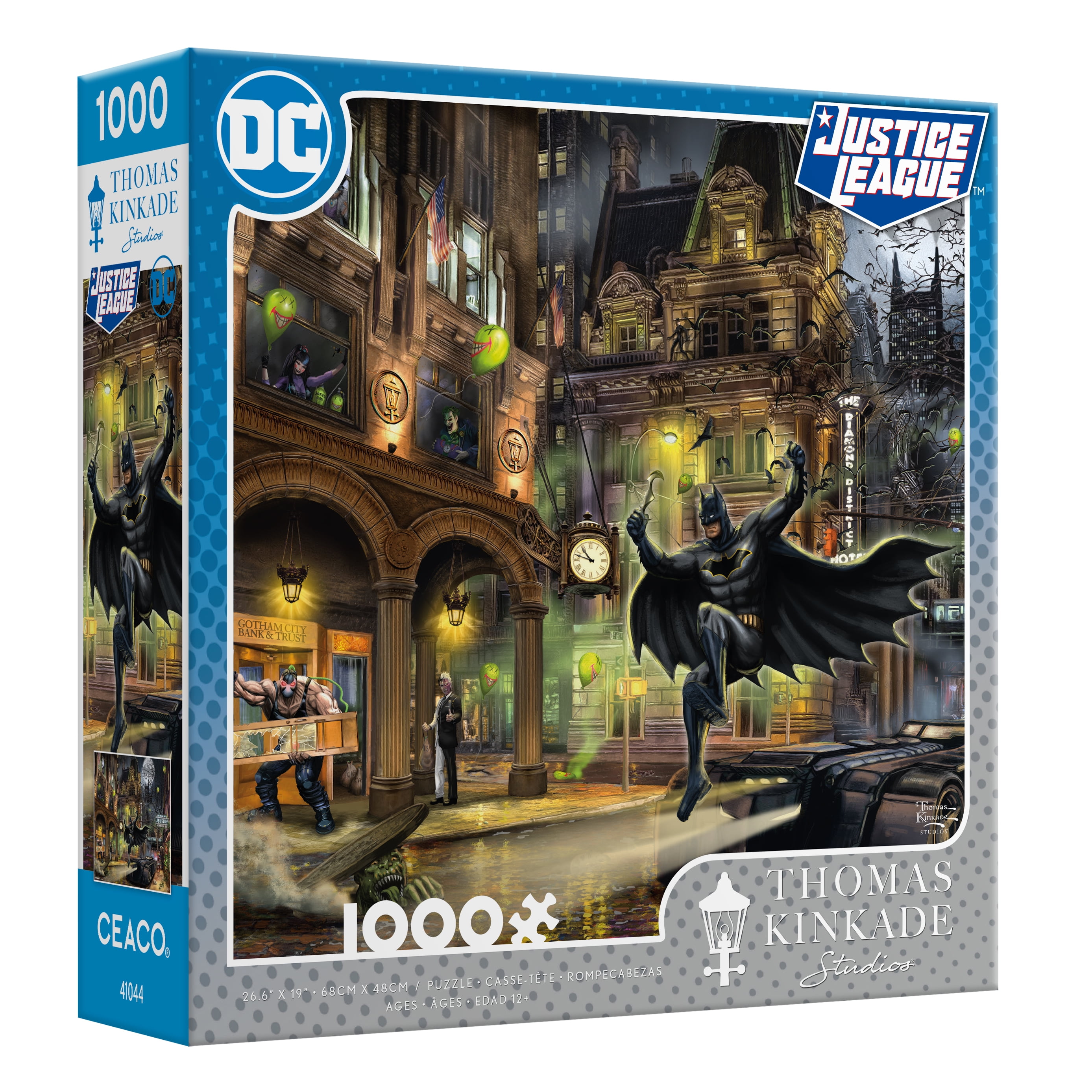 Ceaco Thomas Kinkade DC Comics Batman Gotham City 1000pc Colorful