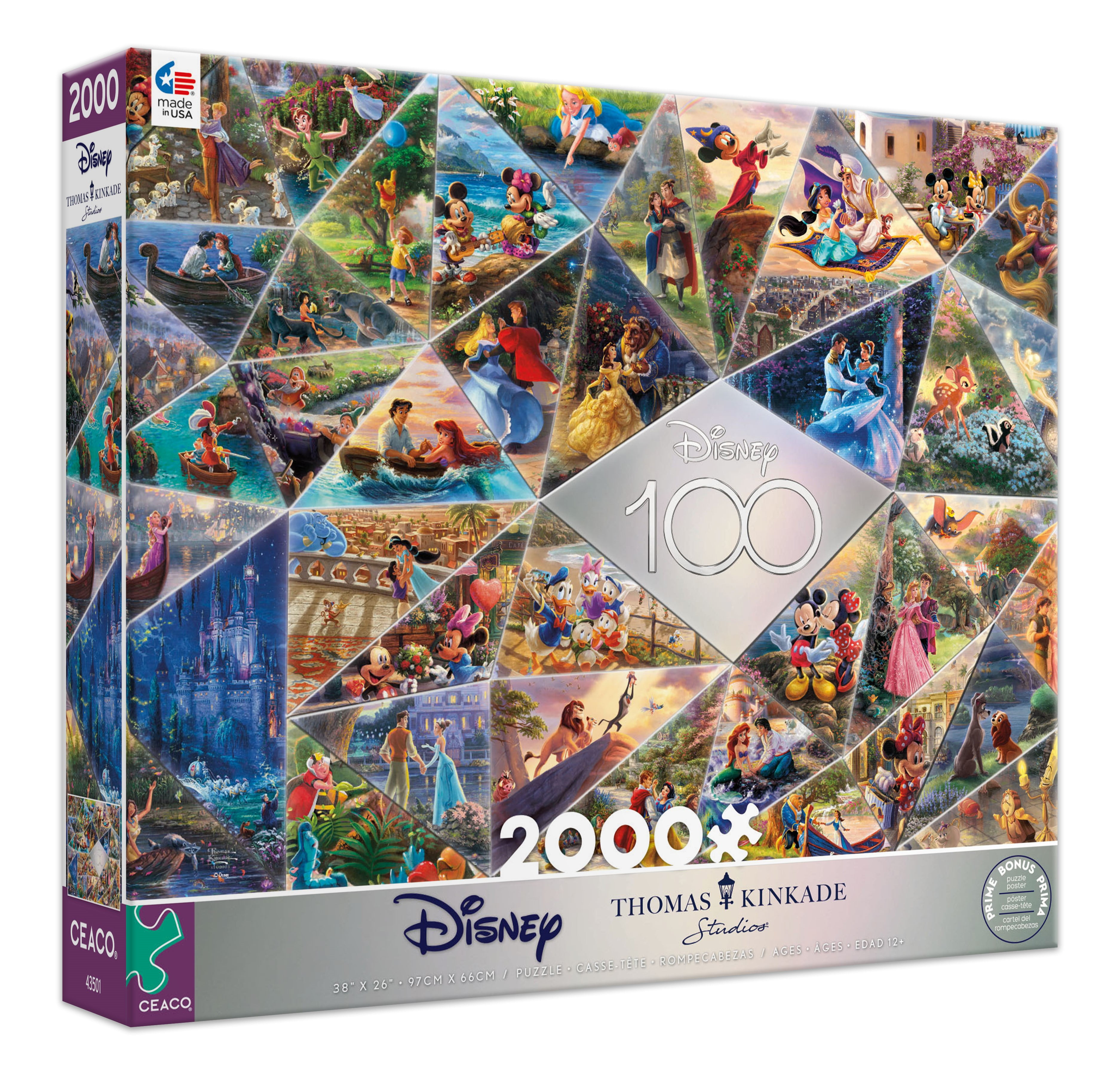 Ceaco - Disney - Princess Castle - 2000 Piece Jigsaw Puzzle