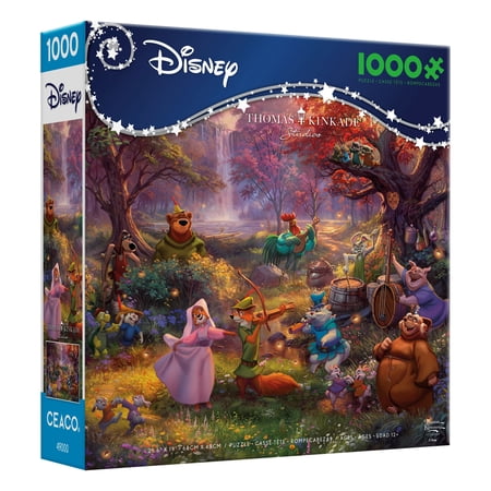 Ceaco Thomas Kinkade Disney Robin Hood 1000 Piece Interlocking Jigsaw Puzzle