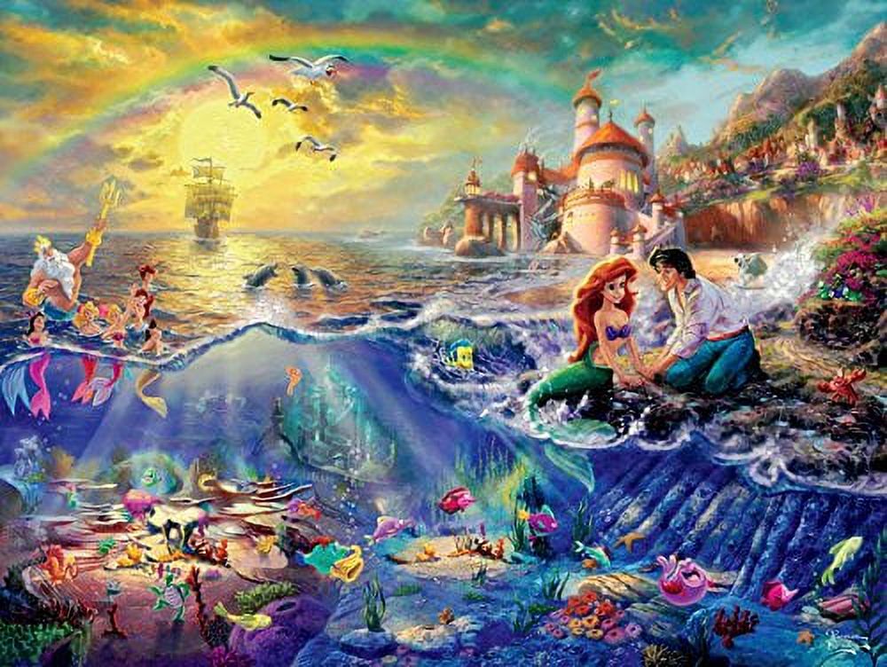 Ceaco - Thomas Kinkade Disney - The Little Mermaid - 750 Piece Jigsaw Puzzle - image 1 of 2