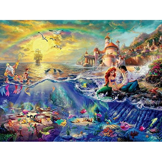 Ceaco - Thomas Kinkade Disney - The Little Mermaid - 750 Piece Jigsaw Puzzle