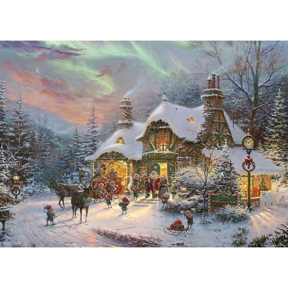 Ceaco Thomas Kinkade Holiday Blessings Puzzle, 1000 Piece