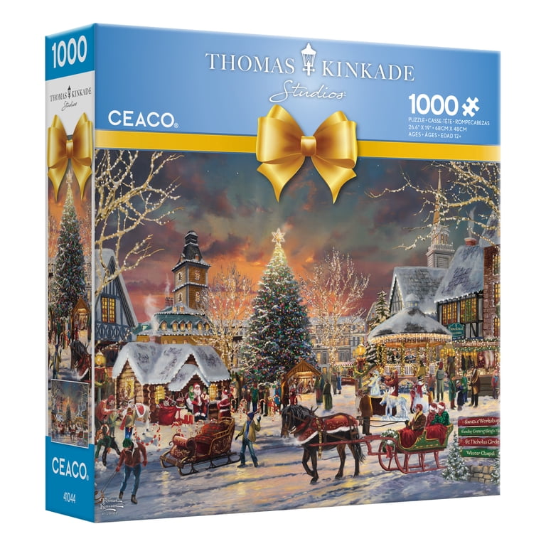 Ceaco Thomas Kinkade Holiday Christmas Festival Puzzle, 1000