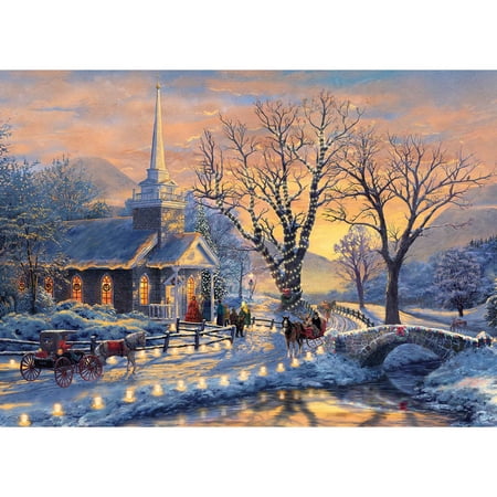 Ceaco - Thomas Kinkade - Holiday Sleigh Ride - 1000 Piece Jigsaw Puzzle