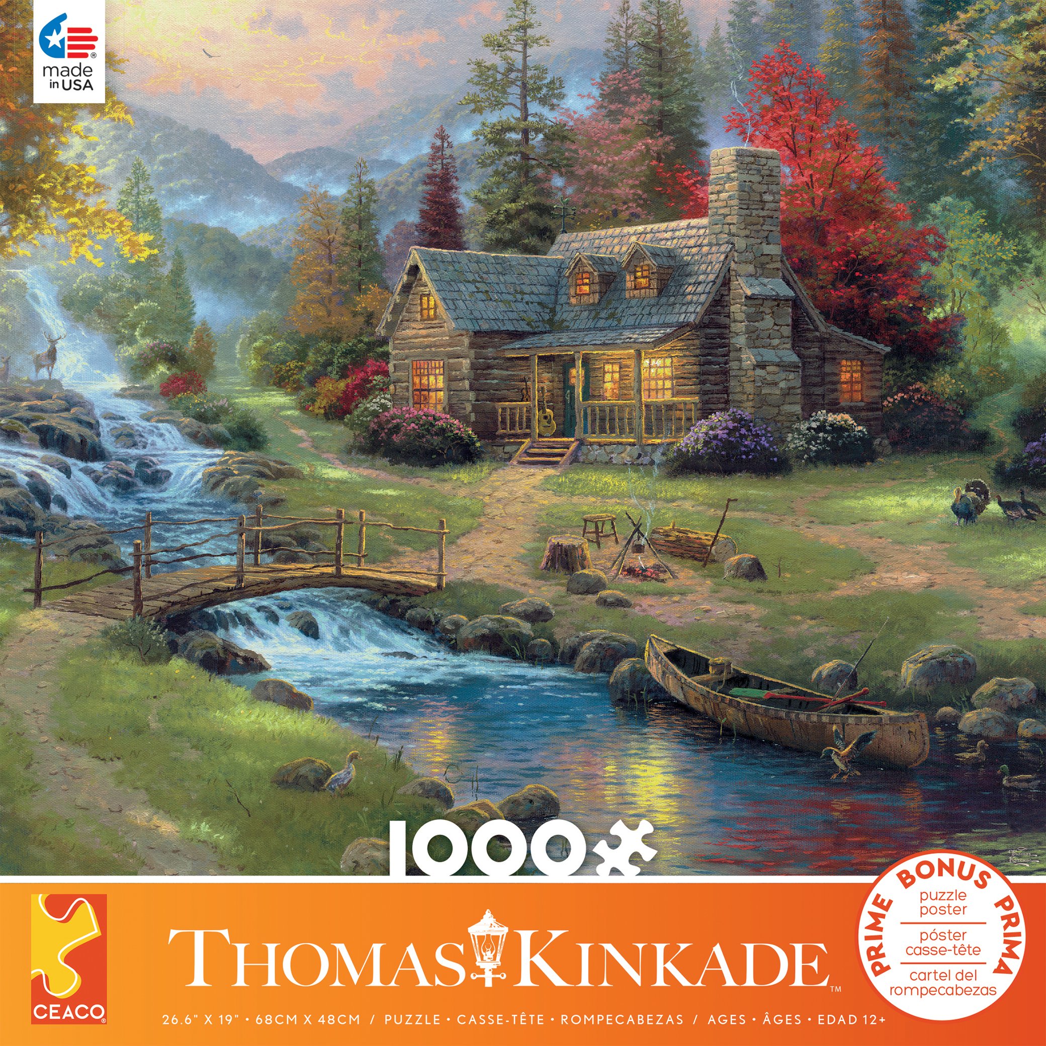 Ceaco - Thomas Kinkade - Mountain Paradise - 1000 Piece Jigsaw Puzzle - image 1 of 2