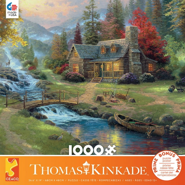Ceaco - Thomas Kinkade - Mountain Paradise - 1000 Piece Jigsaw Puzzle
