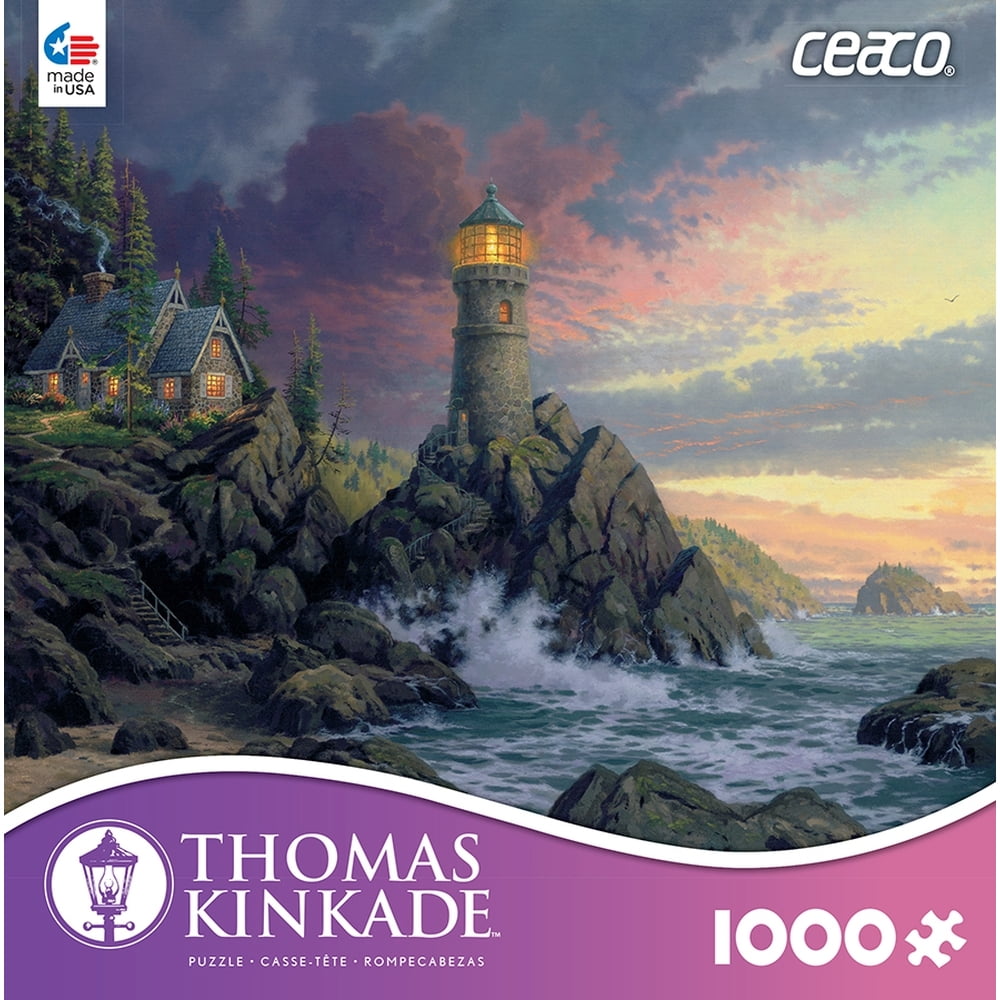 Ceaco Thomas Kinkade Rock of Salvation Puzzle, 1000 Piece