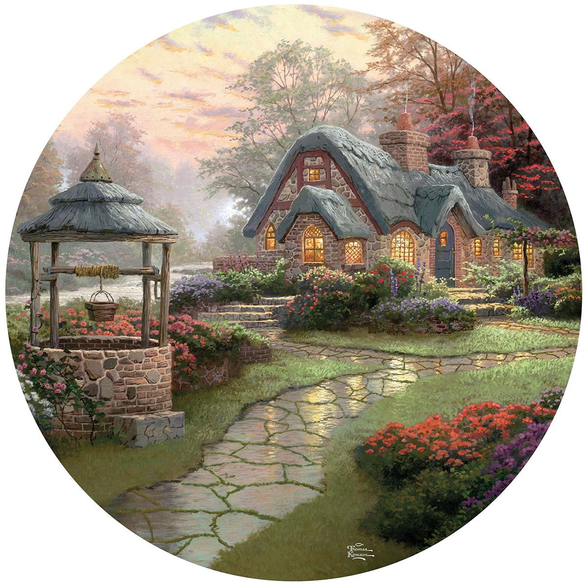 Thomas Kinkade Make a Wish Cottage 500Pc Jigsaw Puzzle