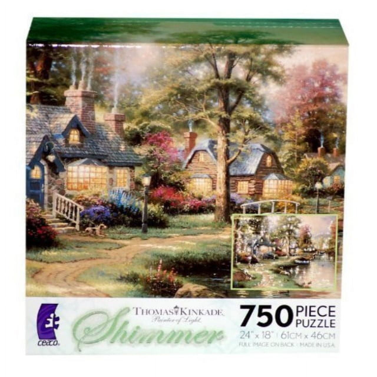 Ceaco Thomas Kinkade Shimmer Puzzle Assortment, 750 Pieces