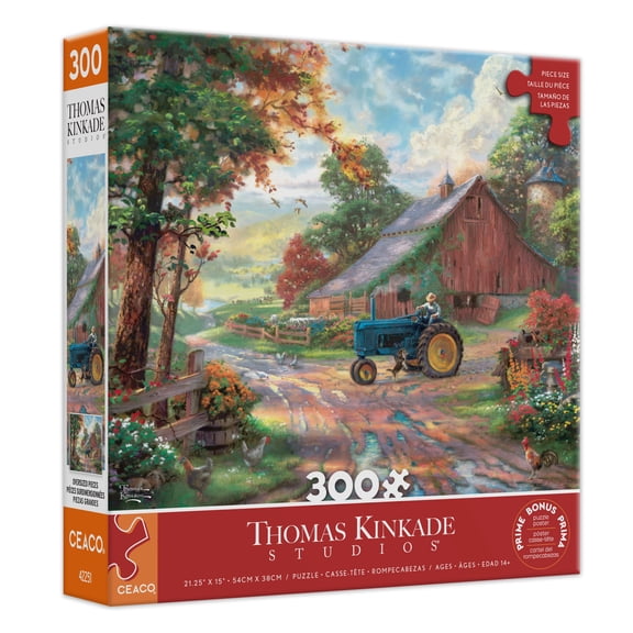 Ceaco Thomas Kinkade Summer's Heritage 300-Piece Interlocking Jigsaw Puzzle for Children Ages 14+