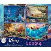 Ceaco - Thomas Kinkade - The Disney Collection - 4 In 1 Multipack - Jigsaw Puzzle