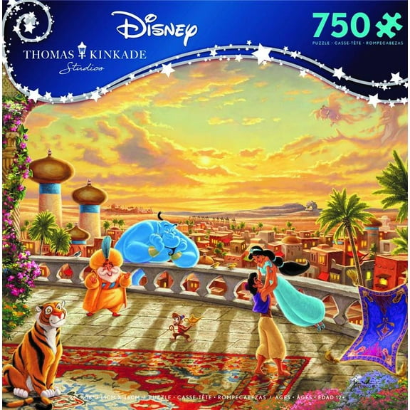 Ceaco - Thomas Kinkade - The Disney Collection - Aladdin - Jasmine Dancing - 750 Piece Jigsaw Puzzle