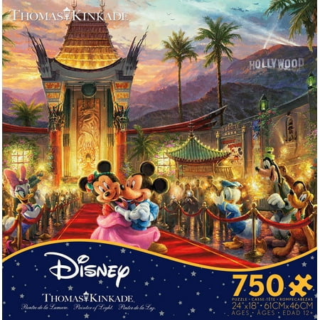 750PC DISNEY THOMAS KINKADE MICKEY AND MINNIE HOLLYWOOD