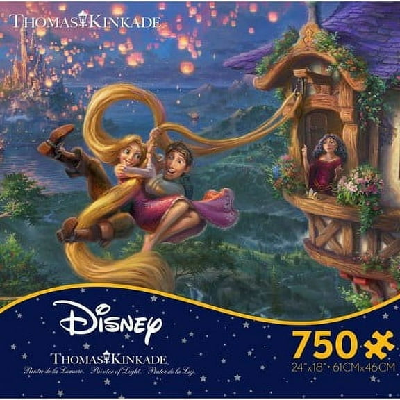 Ceaco - Thomas Kinkade - the Disney Collection - Tangled - 750 Piece Jigsaw Puzzle