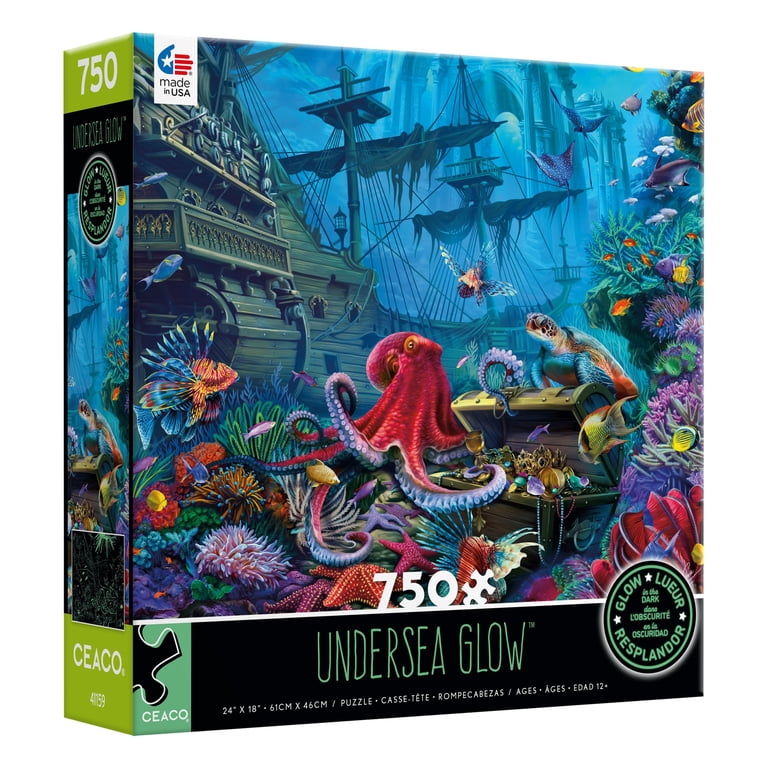 Ceaco Undersea Glow 750 Piece Interlocking Jigsaw Puzzle - Walmart.com