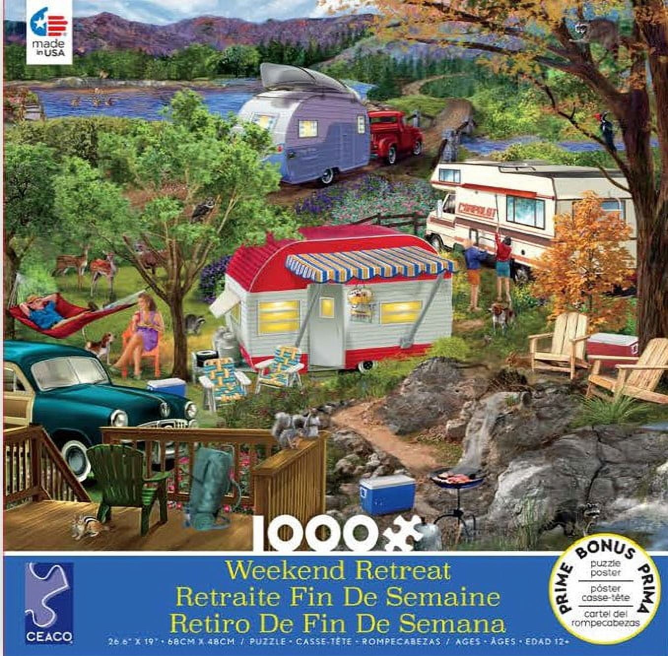 Ceaco - Weekend Retreat - Camping - 1000 Piece Jigsaw Puzzle - Walmart.com