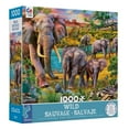 thumbnail image 1 of Ceaco - Wild Assortment - Elephant Family - 1000 Piece Interlocking Jigsaw Puzzle, 1 of 5