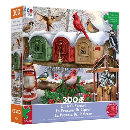 Ceaco Winter's Promise (Tom Wood) 300 Piece Interlocking Jigsaw Puzzle