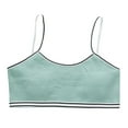 thumbnail image 1 of Ceangrtro Girls Underwear Bra Think Undies Vest Children Adjustable Shoulder Cotton Tail Panties Strap Underclothes Undies Clothes Green L, 1 of 4