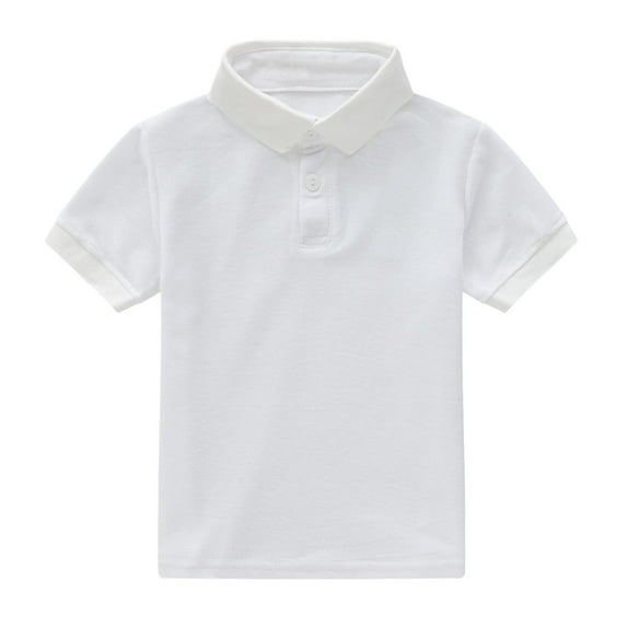 Ceangrtro Toddler Boys Girls Short Boys Undershirts Size 5 Sleeve Summer Casual Solid Youth Thermal Shirts Gentleman Tops Holiday Shirts Boys Tee Shirts T Shirt 140