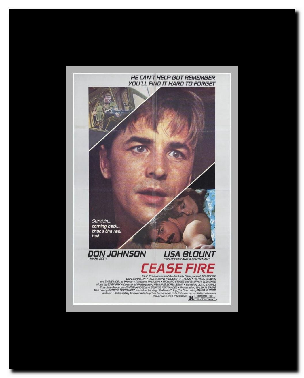 Cease Fire Framed Movie Poster