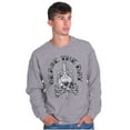 thumbnail image 1 of Cease The Day Skull Dagger Tattoo Unisex Plus Fleece Graphic Sweatshirt Brisco Brands 2X, 1 of 5
