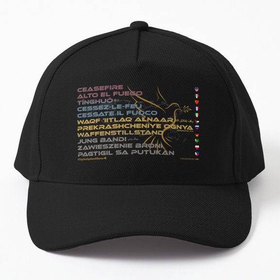 Ceasefire Languages Baseball Cap, NY Capital District Village Values Series Design, Classic Hat