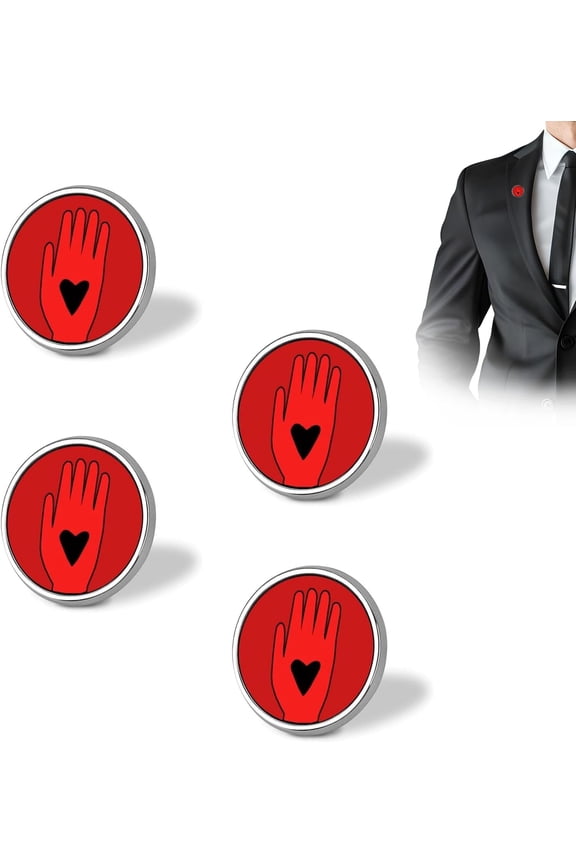 Ceasefire Pin, Pray For Peace Round Button Badge Pin Medal Pins Brooch Party Supplies, Unique Stop War Enamel Pin To Your Daily Stylish Look, Durable & Versatile Peace Awareness-4PCS