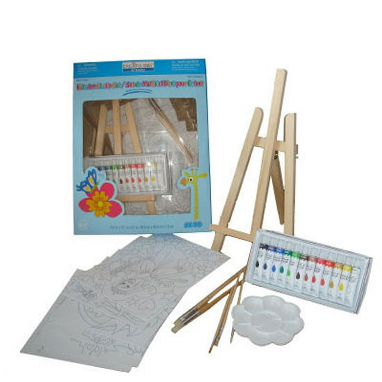 Ceatology Young Artist Painter Kids Art Set w Table Easle - 26pcs