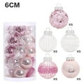 thumbnail image 1 of Cebalnir 25Pcs Christmas Tree Ornament Pendant Party Supplies Tree Hanging Plastic Ball Bauble Hanging Home Party Ornament Decor Shatterproof Christmas Ball Baubles Set Christmas Baubles, 1 of 5