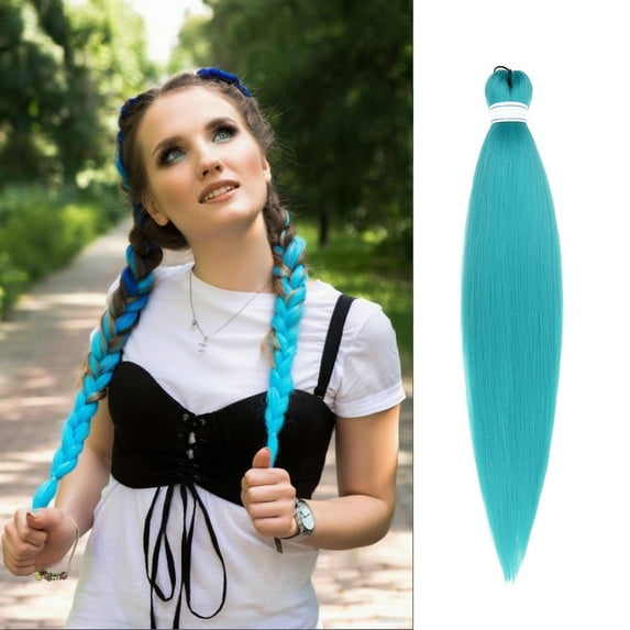 Cebalnir Braiding Hair Pre Stretched Colored Braiding Hair Extensions for Braids 26inch 1pc Hot Water Setting Soft As Human Hair Knotless Prestretched Braid Hair