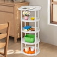 thumbnail image 1 of Cebalnir Cream Style Sofa Side Table Living Room Small Coffee Table Floor-to-ceiling Movable Storage Table Four-leaf Cloud Shelf, 1 of 6