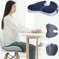 thumbnail image 1 of Cebalnir Orthopedic Foldable Seat Cushion For Office Chair Car Wheelchair Back Tailbone Pain Relief Memorys Foam Comfortable Support Pad, 1 of 7