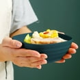 thumbnail image 1 of Cebalnir Plastic Bowls - Microwave - Dishwasher Safe Cereal Bowl Large, 1pc Bowl For Ice Cream Snacks Rice Salad Soup Cereal 13.5x6cm, 1 of 6
