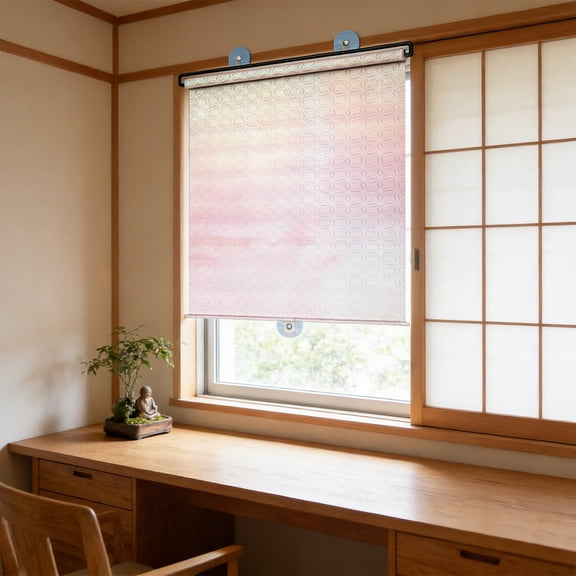 Cebalnir Retractable Sun Shade Roller Blind Protection Heat Blocking Window Cover For Indoor Outdoor Use Roller Shade For Kitchen Bathroom Office Car Window