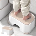 thumbnail image 1 of Cebalnir Step Stool For Children Baby Bath Step Skidproof Step Stool For Brushing Teeth And Washing Face Plastic Stool, 1 of 6