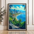 thumbnail image 1 of Cebu City Travel Print, Philippines Tropical Island Art Print, Unframed Canvas 8x10in, 1 of 4