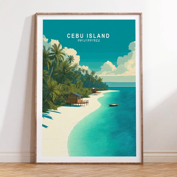 Cebu Island Philippines Scenic Nature Print Unframed Paper Print