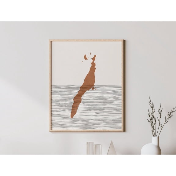 Cebu Island Wall Art Print, Philippines Boho Travel Decor