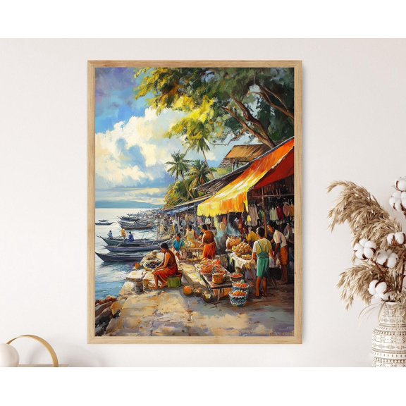 Cebu Market Fresh Seafood And Native Textiles Philippines Poster , Poster Print Only