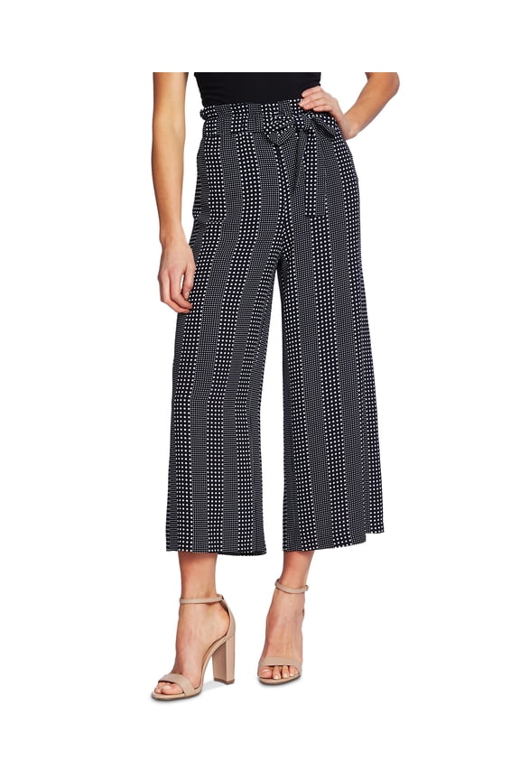 Dot Striped Ankle Pants Caviar S