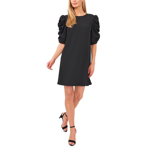 Cece Ruffle Sleeve Dress Rich Black M