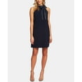 thumbnail image 1 of Cece Scallop Trim Shift Dress Caviar 6, 1 of 1