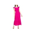 thumbnail image 1 of Cece Womens Ruffled Tie Back Maxi Dress Fiercely Fuchsia XS, 1 of 1