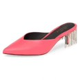 thumbnail image 1 of Cecelia New York Dorian Neon Pink Slip On Dress Pointed Toe Womens Sandals, 1 of 5
