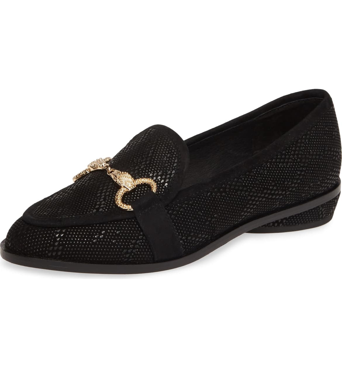 Cecilia Loafer - Black Tumbled